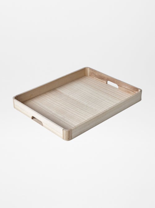 Pack de 2 bandejas de madera - Kiabi