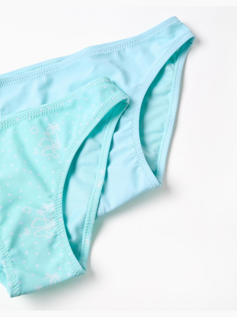 Pack de 2 bikinis con lazo decorativo Azul claro - Kiabi
