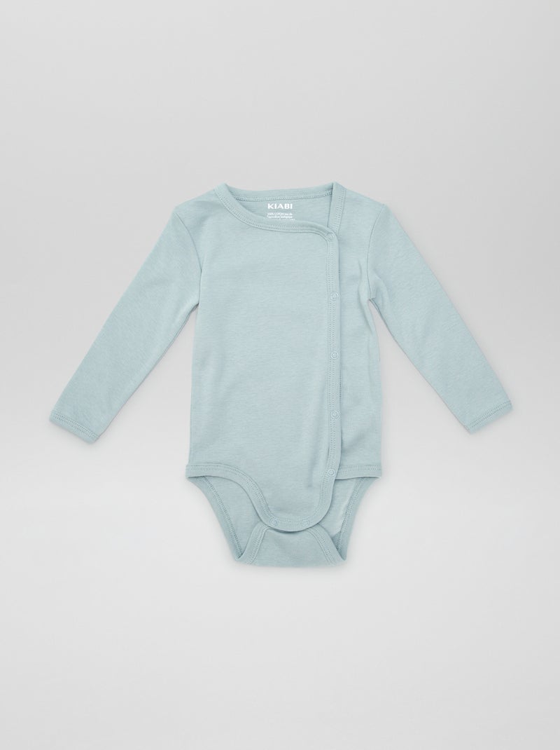 Pack de 2 bodies - colección de fácil colocación AZUL - Kiabi