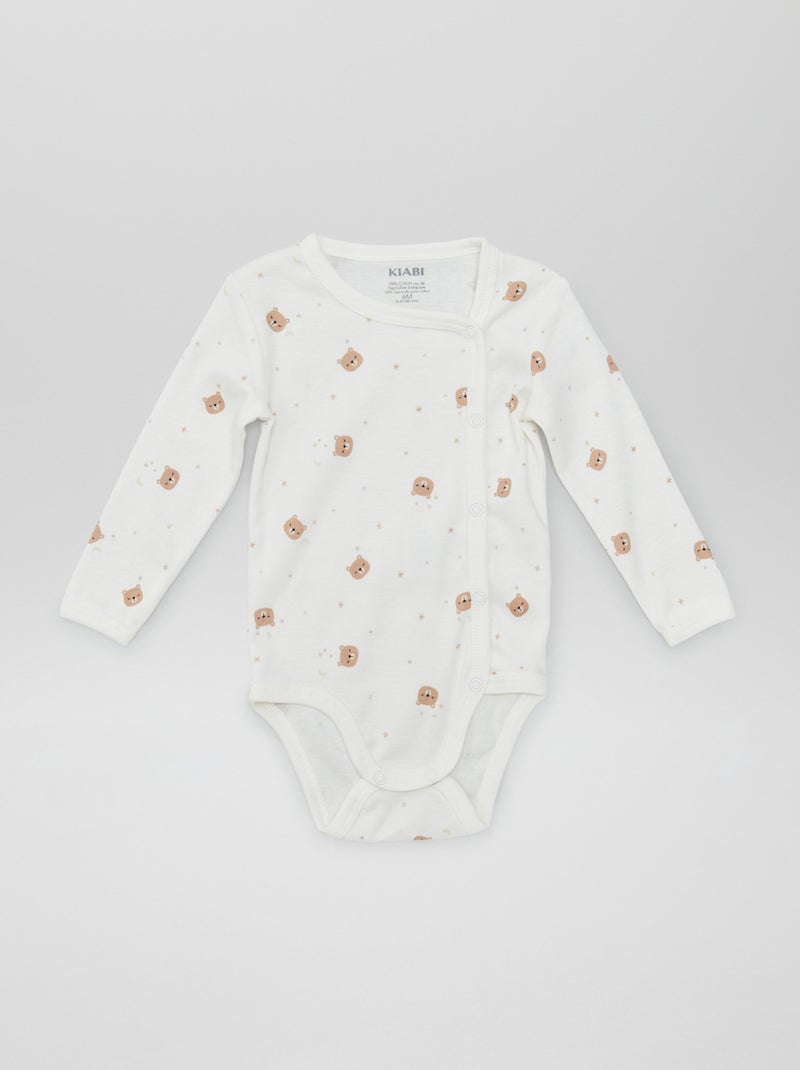 Pack de 2 bodies - colección de fácil colocación AZUL - Kiabi