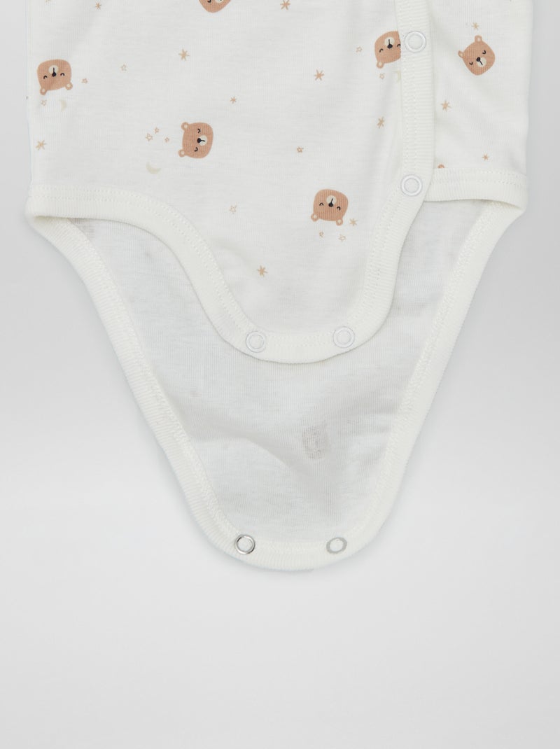 Pack de 2 bodies - colección de fácil colocación AZUL - Kiabi