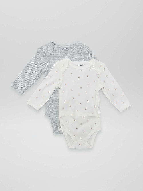 Pack de 2 bodies - colección fácil de poner - Kiabi