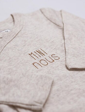 Pack de 2 bodies bebé mangas largas - Mini nous