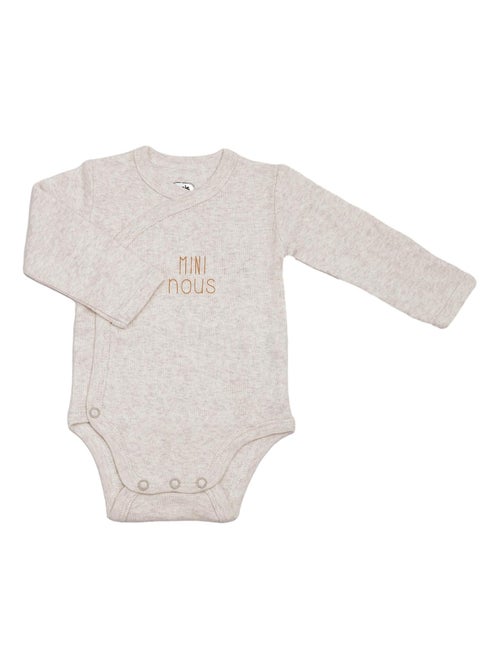 Pack de 2 bodies bebé mangas largas - Mini nous - Kiabi