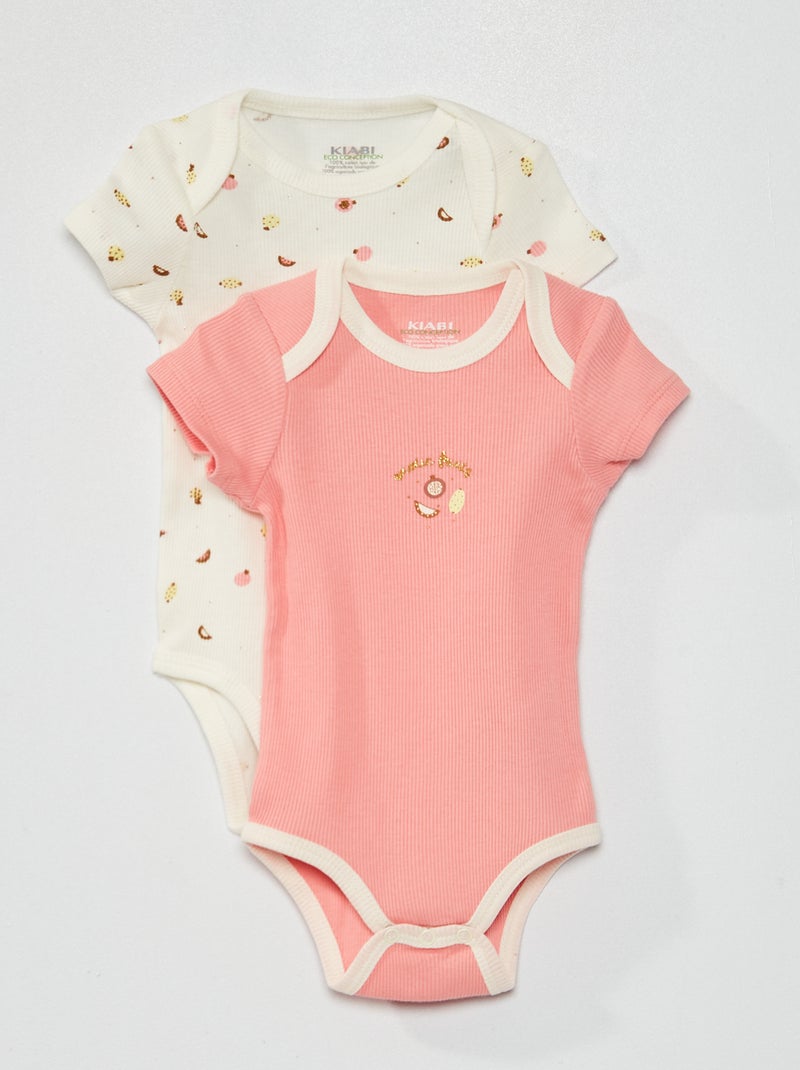Pack de 2 bodies BLANCO - Kiabi