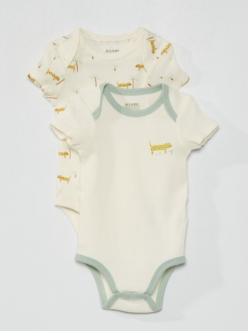 Pack de 2 bodies BLANCO - Kiabi
