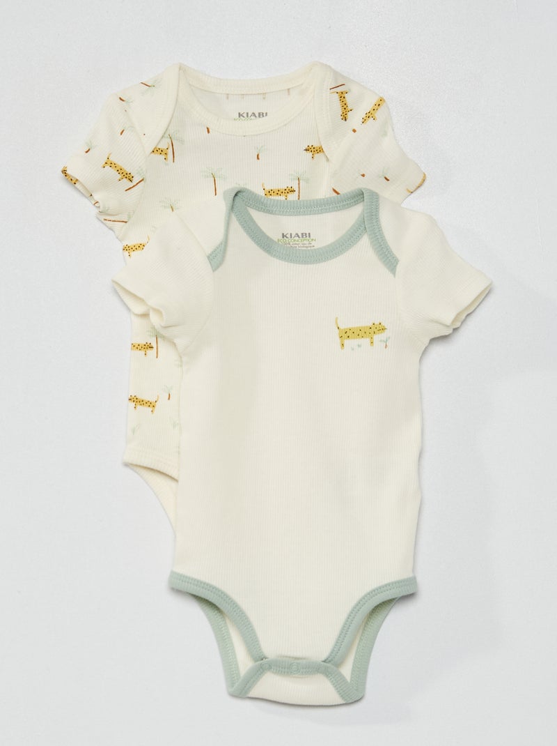 Pack de 2 bodies BLANCO - Kiabi