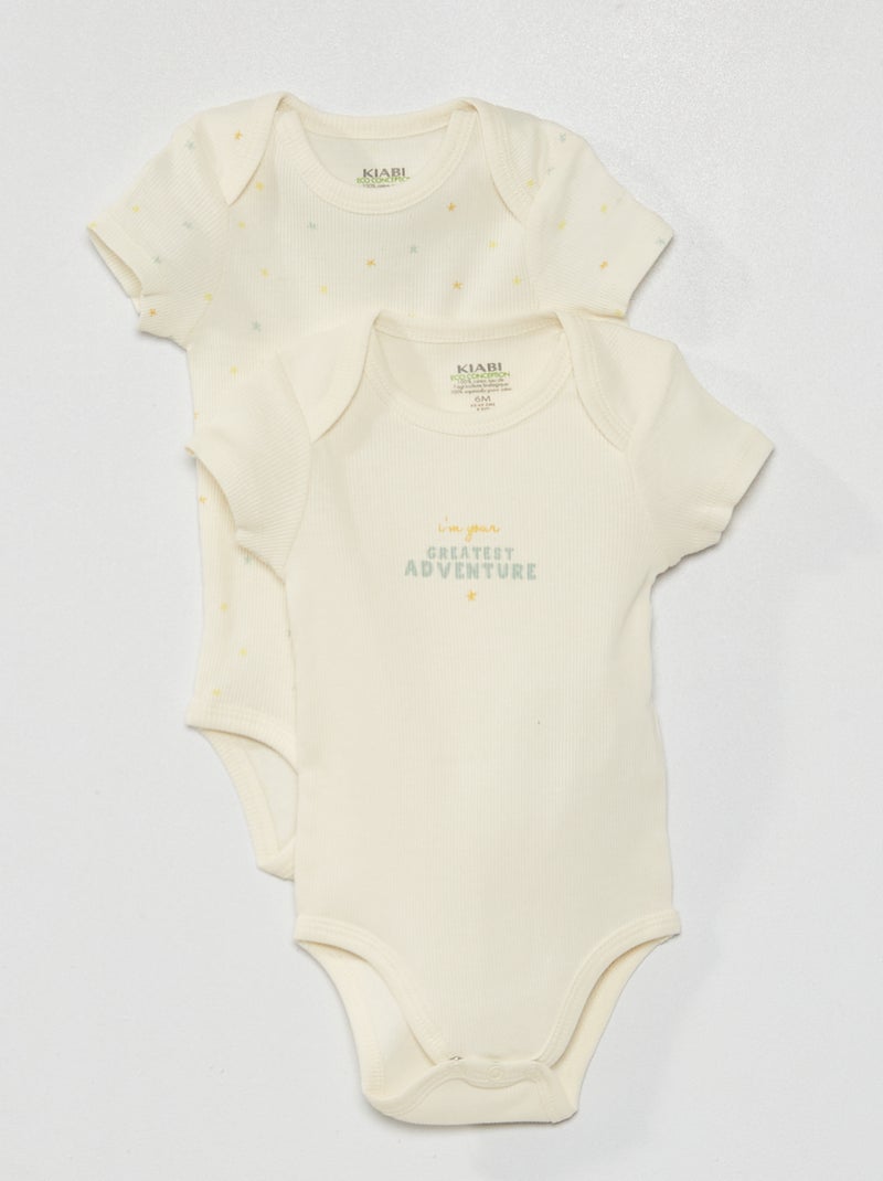 Pack de 2 bodies BLANCO - Kiabi