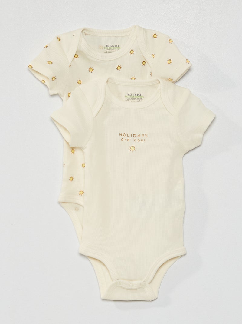 Pack de 2 bodies BLANCO - Kiabi