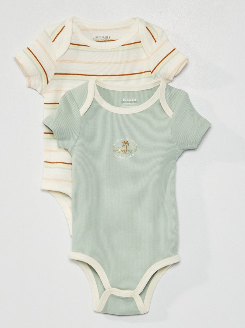 Pack de 2 bodies BLANCO - Kiabi