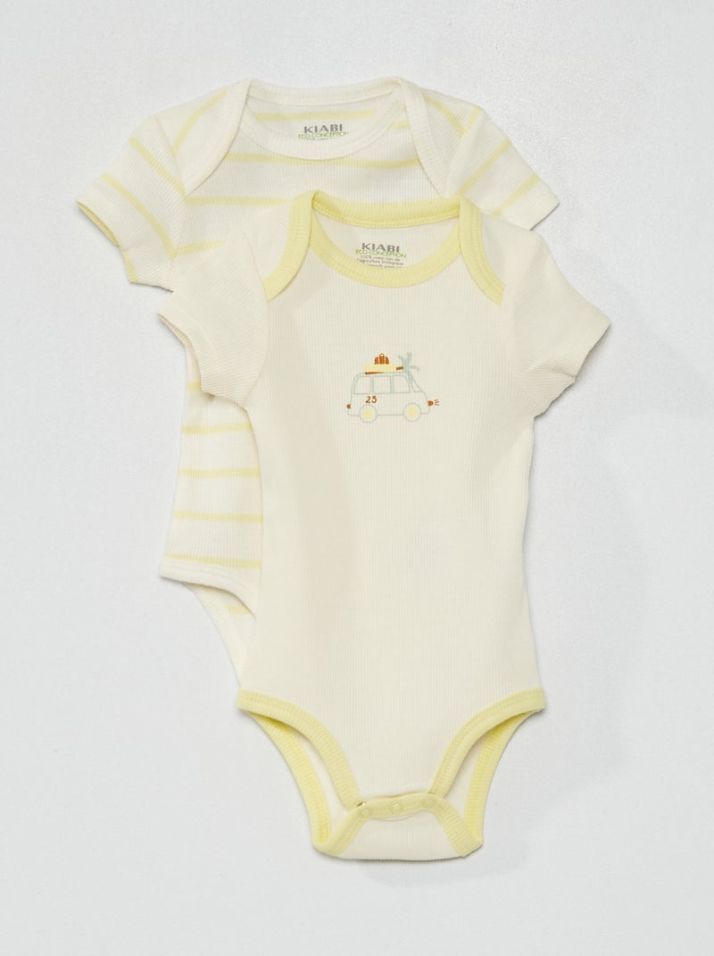 Pack de 2 bodies BLANCO - Kiabi