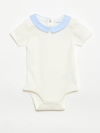 Pack de 2 bodies con cuello Claudine