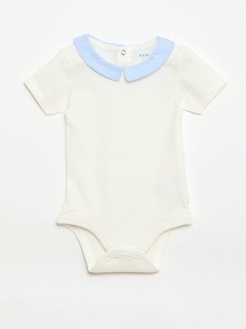 Pack de 2 bodies con cuello Claudine - Kiabi
