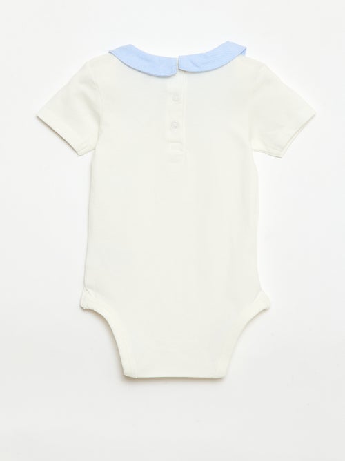 Pack de 2 bodies con cuello Claudine - Kiabi