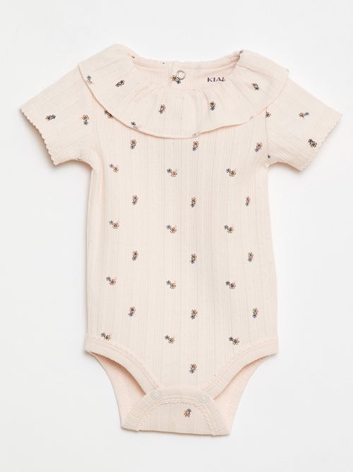 Pack de 2 bodies con cuello volante - Kiabi