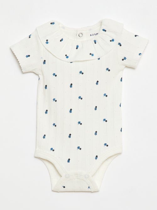 Pack de 2 bodies con cuello volante - Kiabi