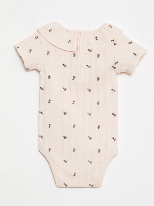 Pack de 2 bodies con cuello volante - Kiabi