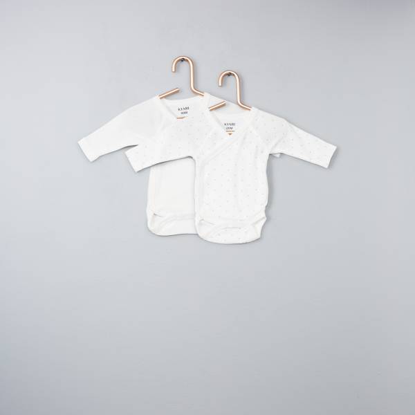 Pack de 2 bodies de algodón orgánico puro Bebé niña crudo Kiabi 6,00€ Pack de 2 bodies de algodón orgánico puro Bebé niña crudo Kiabi 6,00€