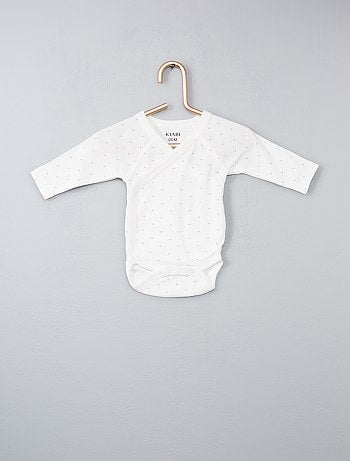 Pack de 2 bodies de algodón orgánico puro - Kiabi