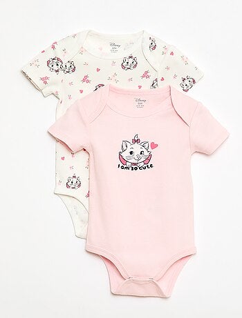 Pack de 2 bodies de manga corta 'Disney' 'Marie'