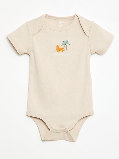 Pack de 2 bodies de manga corta 'Disney' 'Simba' - Kiabi