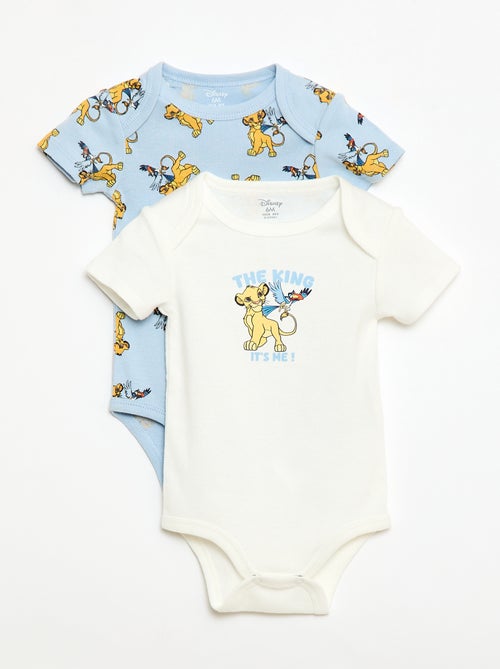 Pack de 2 bodies de manga corta 'Disney' 'Simba' - Kiabi
