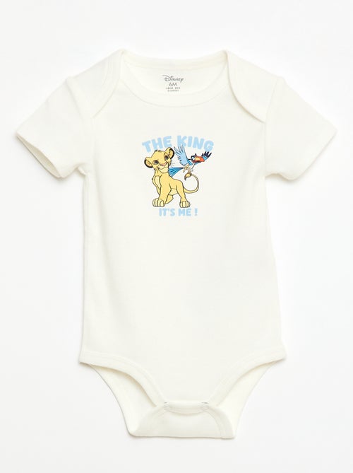 Pack de 2 bodies de manga corta 'Disney' 'Simba' - Kiabi