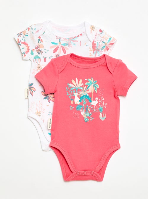 Pack de 2 bodies de manga corta - Kiabi