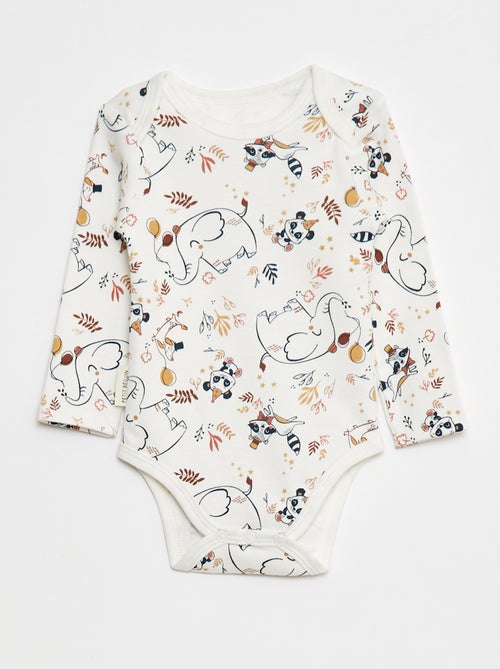 Pack de 2 bodies de manga larga - 2 piezas - Kiabi