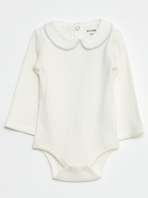 Pack de 2 bodies de punto canalé - Kiabi
