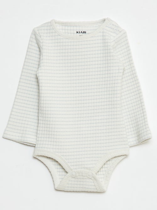 Pack de 2 bodies de punto canalé - Kiabi