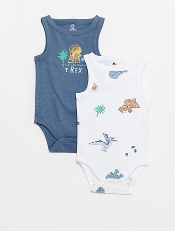 Pack de 2 bodies de tirantes 'Jurassic World'
