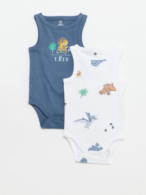 Pack de 2 bodies de tirantes 'Jurassic World' - Kiabi