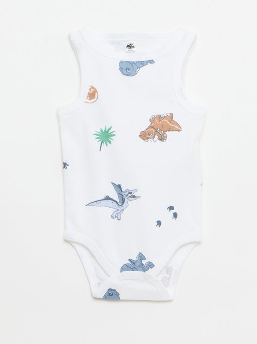 Pack de 2 bodies de tirantes 'Jurassic World' - Kiabi