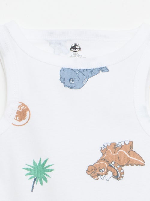Pack de 2 bodies de tirantes 'Jurassic World' - Kiabi