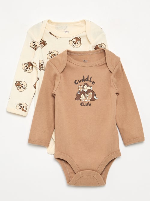 Pack de 2 bodies 'Disney' 'Chip y Dale' - Kiabi