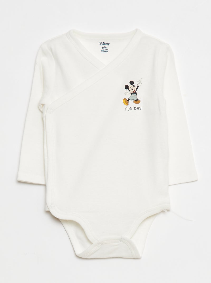 Pack de 2 bodies 'Disney' 'Mickey' Verde - Kiabi