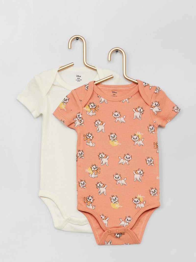 Pack de 2 bodies 'Disney' ROSA - Kiabi