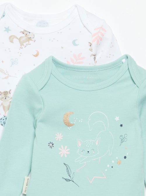 Pack de 2 bodies estampados 'Petit Béguin' - Kiabi