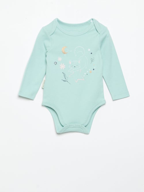 Pack de 2 bodies estampados 'Petit Béguin' - Kiabi