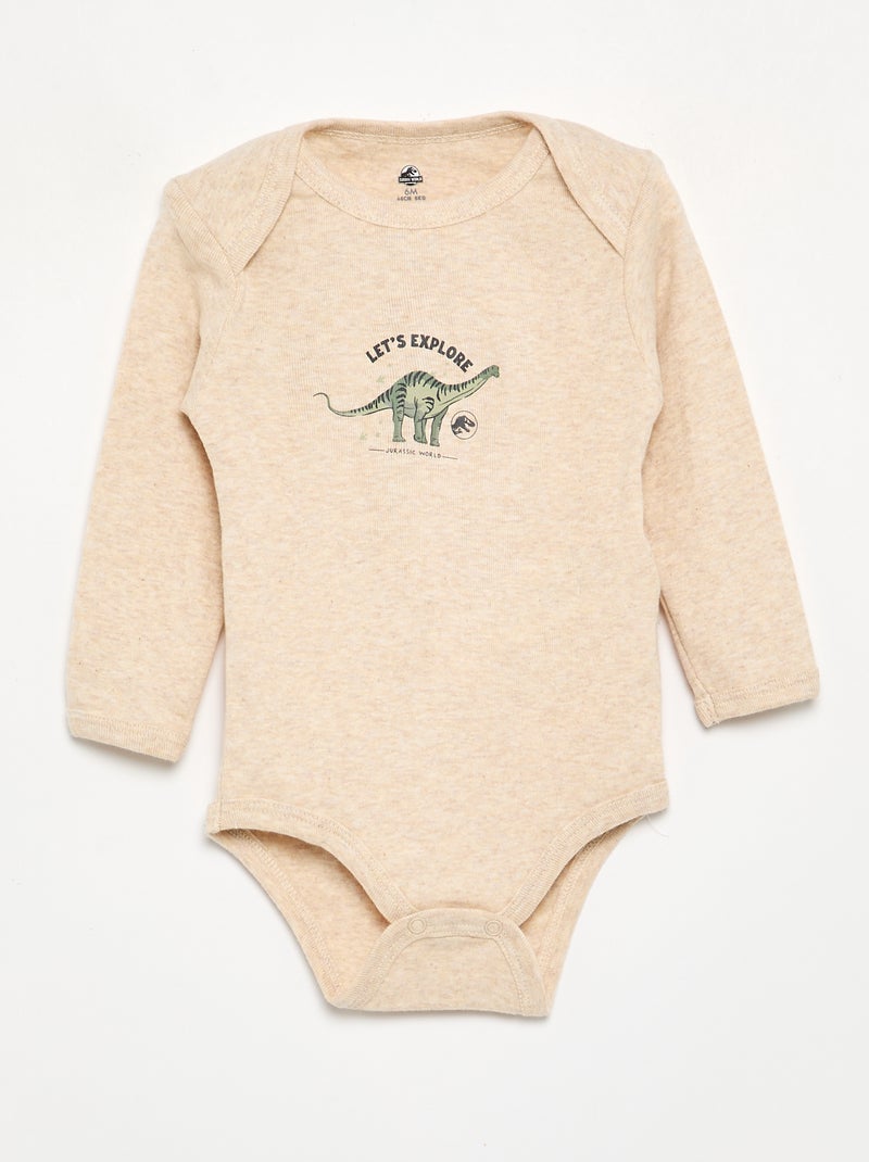 Pack de 2 bodies 'Jurassic world' Verde - Kiabi