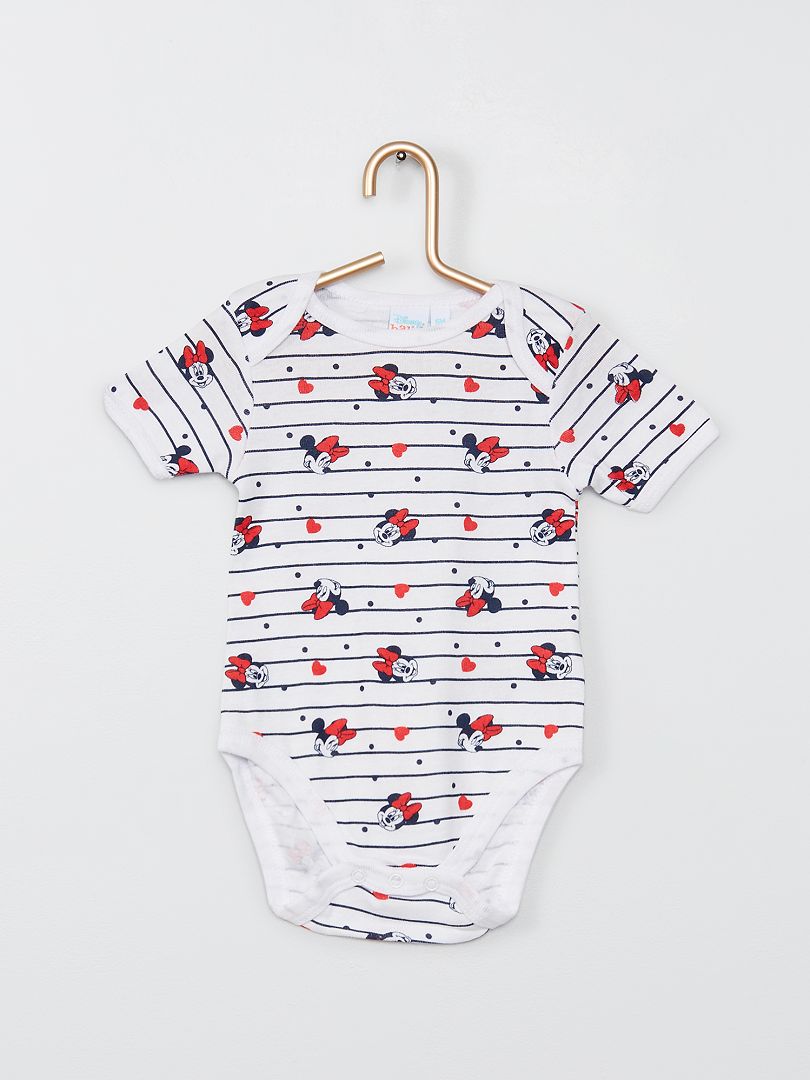 Pack de 2 bodies 'Minnie' de 'Disney' BEIGE - Kiabi