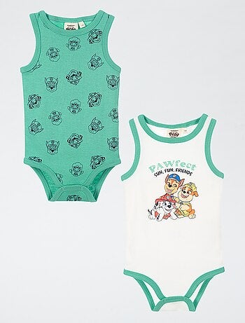Pack de 2 bodies 'Patrulla Canina' sin mangas en algodón