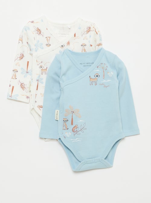 Pack de 2 bodies 'Petit Béguin' - Kiabi