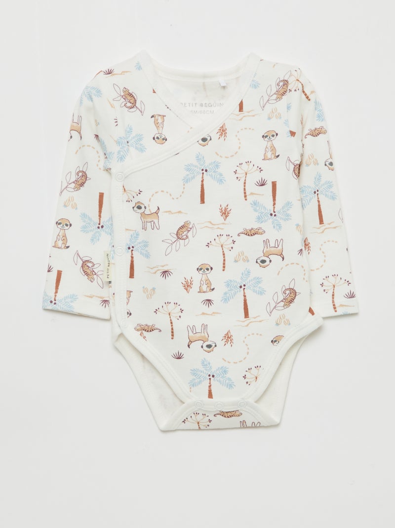 Pack de 2 bodies 'Petit Béguin' Azul - Kiabi