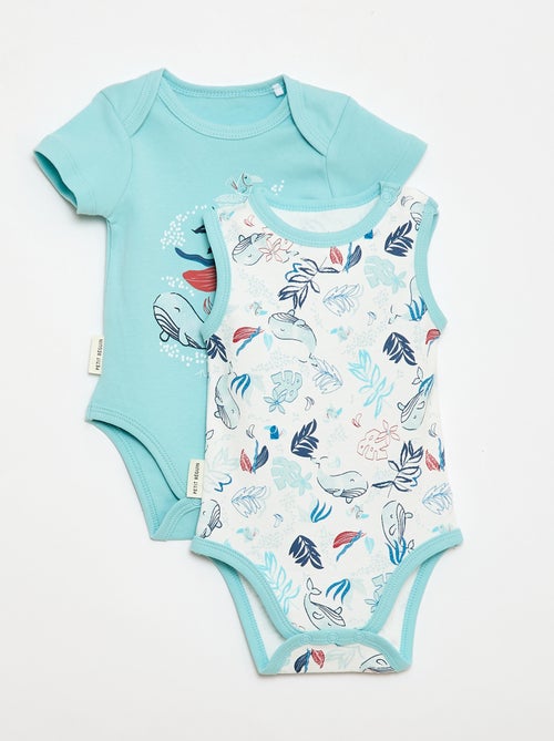 Pack de 2 bodies 'Petit Béguin' - Kiabi
