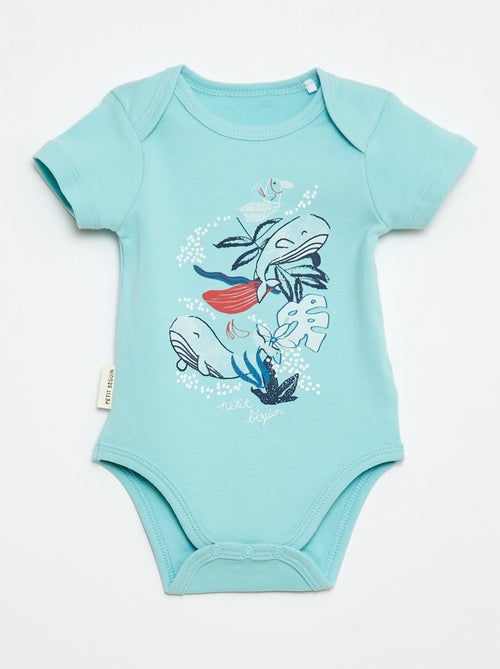 Pack de 2 bodies 'Petit Béguin' - Kiabi