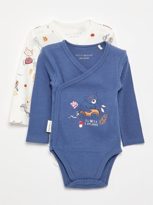 Pack de 2 bodies 'Petit Béguin' - Kiabi