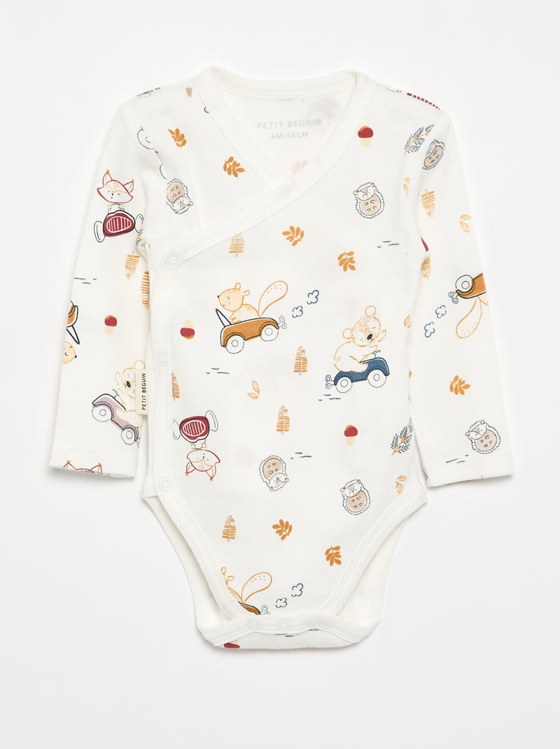 Pack de 2 bodies 'Petit Béguin' Azul - Kiabi
