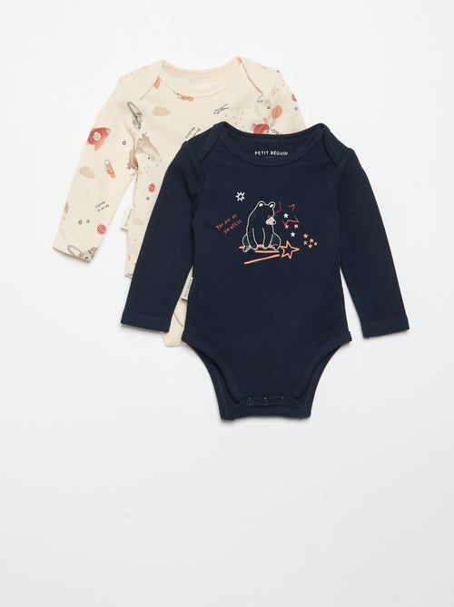 Pack de 2 bodies 'Petit Béguin' - Kiabi Pack de 2 bodies 'Petit Béguin' - Kiabi